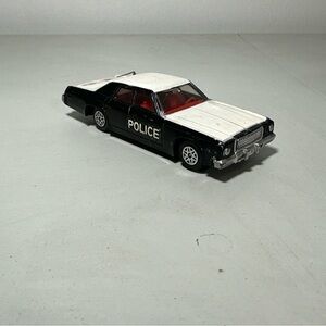 Vintage  1970's Dinky Toys Plymouth Gran Fury, Black/White Police Car